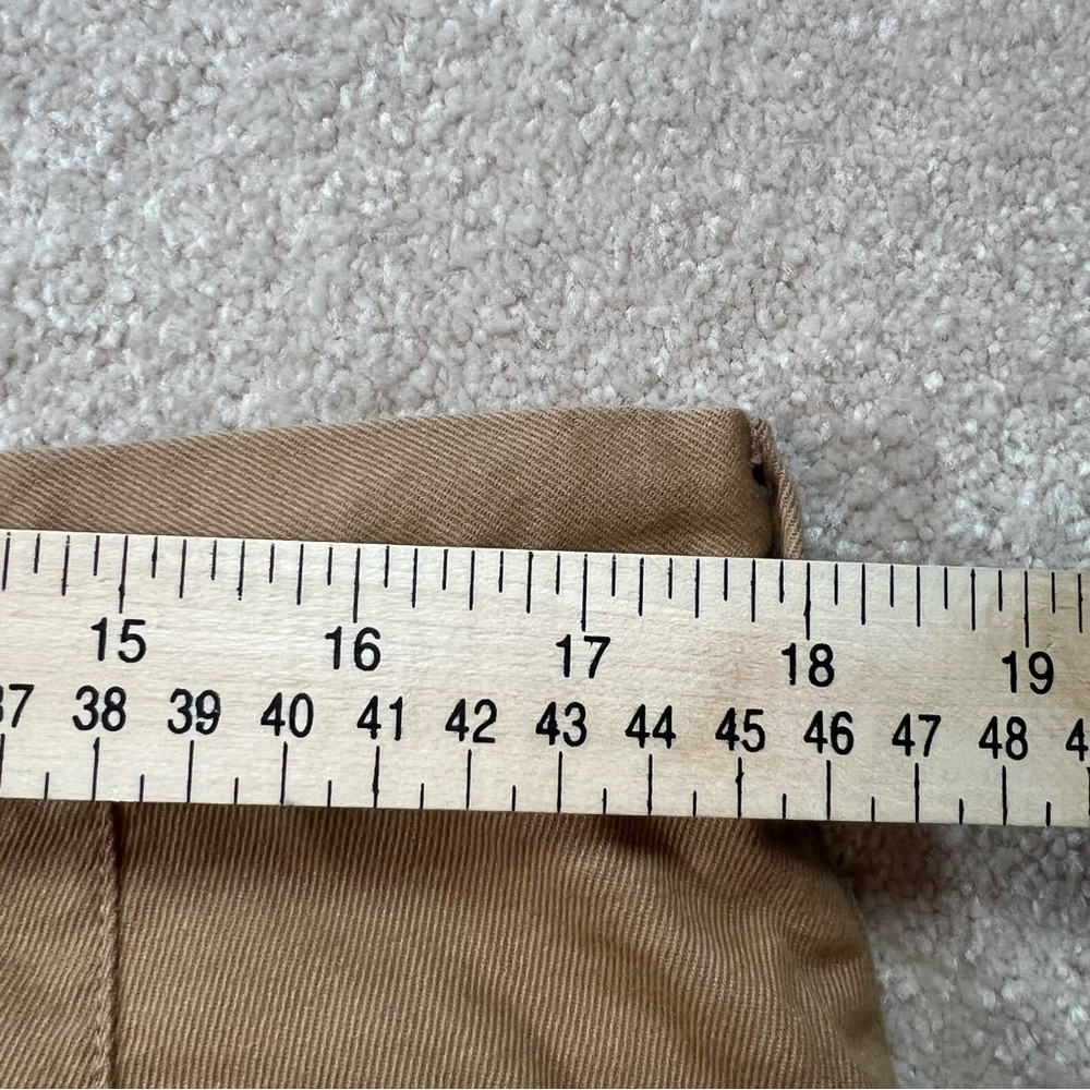 Peter Millar Mens Shorts Casual Chino Khaki Flat Front Size 36 - Picture 7 of 7